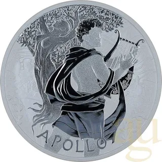 1 Unze Silbermünze Tuvalu - Gods of Olympus - Apollo 2023