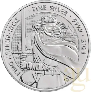 10 Unzen Silbermünze Myths and Legends - King Arthur 2024