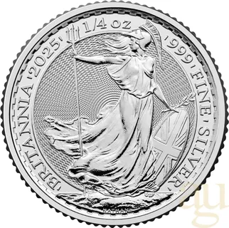 1/4 Unze Silbermünze Britannia 2025