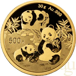 30 Gramm Goldmünze China Panda 2025