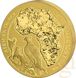 1 Unze Goldmünze Ruanda Kampfadler 2025