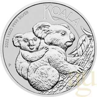 1 Kilogramm Silbermünze Australien Koala 2023