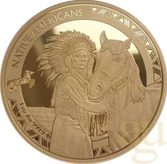 1 Unze Goldmünze Native Americans - Pferd 2024