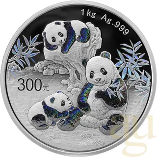 1 Kilogramm Silbermünze China Panda 2025 proof