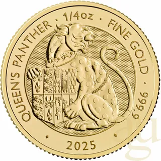 1/4 Unze Goldmünze Tudor Beasts Queen´s Panther 2025