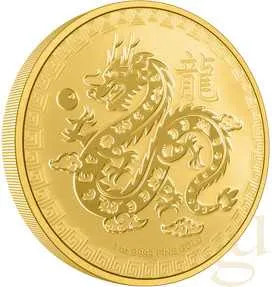1 Unze Goldmünze Niue Lunar Drache 2024