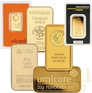 20 Gramm Goldbarren
