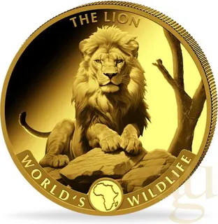 1 Unze Goldmünze Kongo World´s Wildlife - Löwe 2025