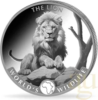 1 Unze Silbermünze Kongo World´s Wildlife - Löwe 2025