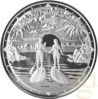 1 Unze Silbermünze EC8 St. Vincent & The Grenadines - Paddleboard Couple 2024