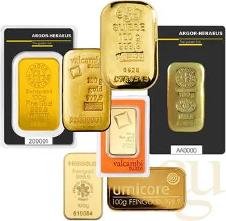 100 Gramm Goldbarren