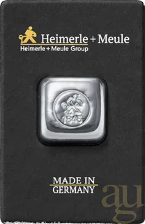 50 Gramm Silberbarren Heimerle + Meule