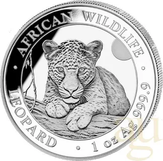1 Unze Silbermünze Somalia African Wildlife Leopard 2025