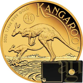 1/4 Unze Goldmünze Australien Känguru 2026 - proof