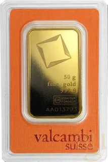 50 Gramm Goldbarren Valcambi