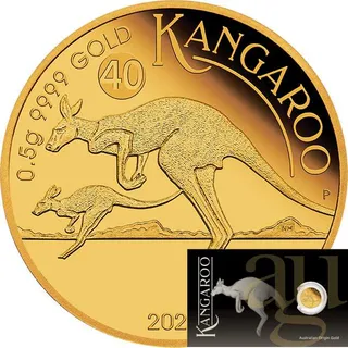 0,5 Gramm Goldmünze Australien Mini Känguru 2026