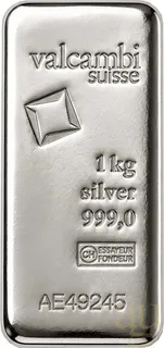 1 Kilogramm Silberbarren Valcambi