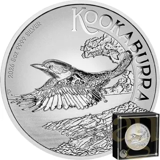 5 Unzen Silbermünze Australien Kookaburra 2026 - Incused Coin