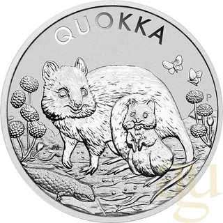1 Unze Silbermünze Australien Quokka 2021