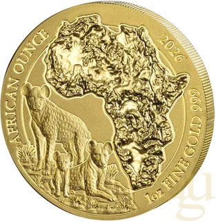 1 Unze Goldmünze Ruanda Hyäne 2026