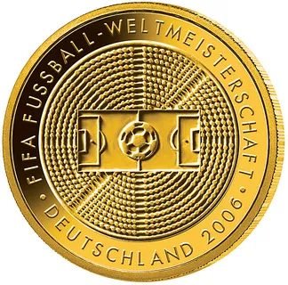 1/2 Unze Goldmünze - 100 Euro 2005 Fußball WM 2006 (A)