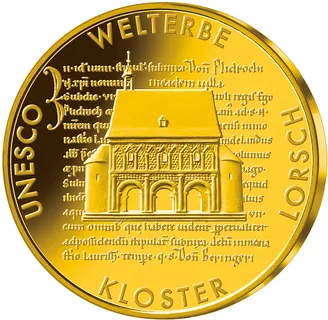 1/2 Unze Goldmünze - 100 Euro Kloster Lorsch 2014 (A)