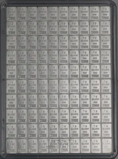 100 x 1g Silber Tafelbarren - Combibarren