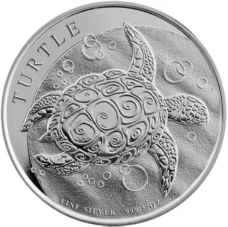 5 Unzen Silbermünze Niue Taku Schildkröte 2017