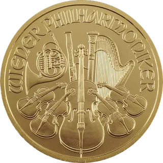 1/2 Unze Goldmünze Wiener Philharmoniker