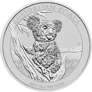 10 Unzen Silbermünze Australien Koala 2015