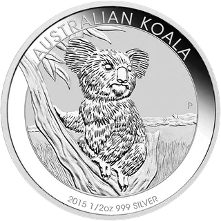 1/2 Unze Silbermünze Australien Koala 2015