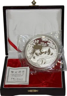 12 Unzen Silbermünze China Panda 1992 proof