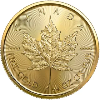 1/4 Unze Goldmünze Maple Leaf 2022