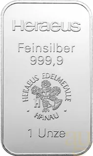 31,1 Gramm Silberbarren Heraeus
