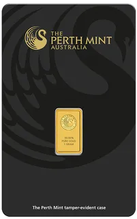 1 Gramm Goldbarren Perth Mint - Känguru