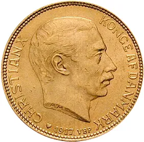 20 Kronen Goldmünze Dänemark Christian X.