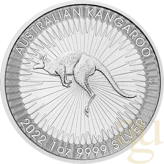 1 Unze Silbermünze Australien Känguru 2022