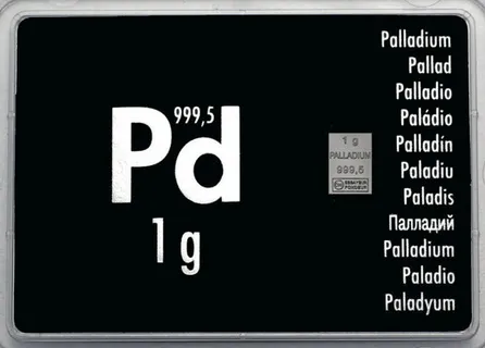 1 Gramm Palladiumbarren