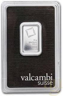 10 Gramm Platinbarren Valcambi