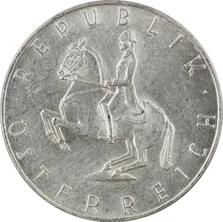 5 Schilling Silbermünze Republik Österreich
