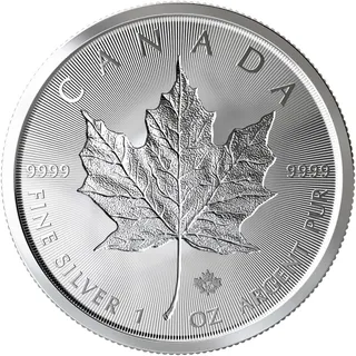 1 Unze Silbermünze Maple Leaf Incuse 2019