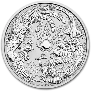 10 Unzen Silbermünze Australien Drache & Phönix 2019