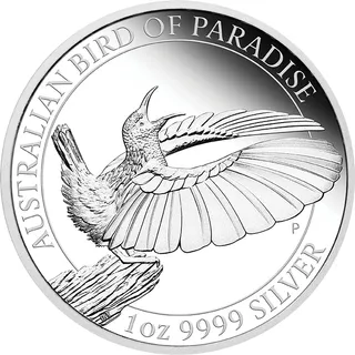 1 Unze Silbermünze Australien Birds of Paradise - Victoria Paradiesvogel 2019 polierte Platte