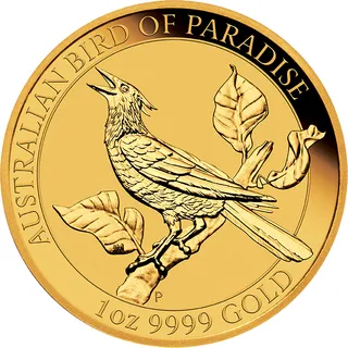 1 Unze Goldmünze Australien Birds of Paradise - Manucodia Paradiesvogel 2019