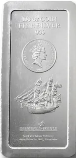 100 Unzen Silber Cook Islands Münzbarren
