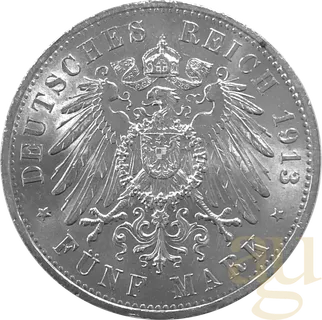 5 Mark Silbermünze Kaiserreich verschiedene