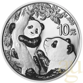 30 Gramm Silbermünze China Panda 2021