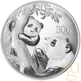 1 Kilogramm Silbermünze China Panda 2021 proof