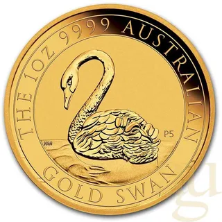 1 Unze Goldmünze Australien Schwan 2021