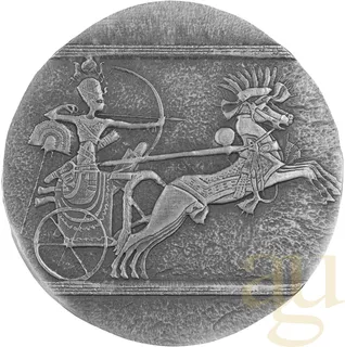 5 Unzen Silbermünze Republic of Tschad Chariot of War 2020